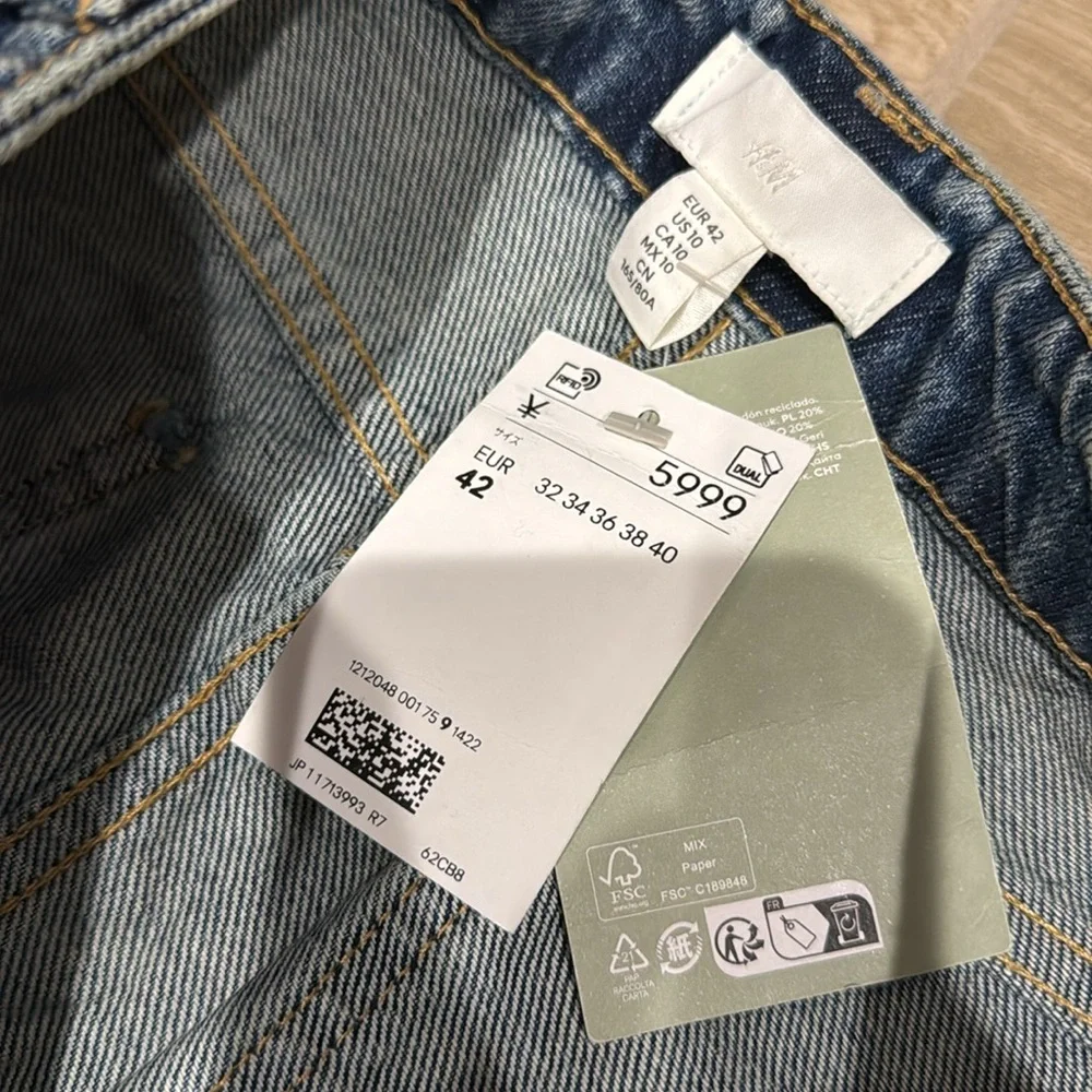 H&M mermaid denim skirt size 10, New Maxi jeans skirt Very pretty H & M - Picture 7 of 16